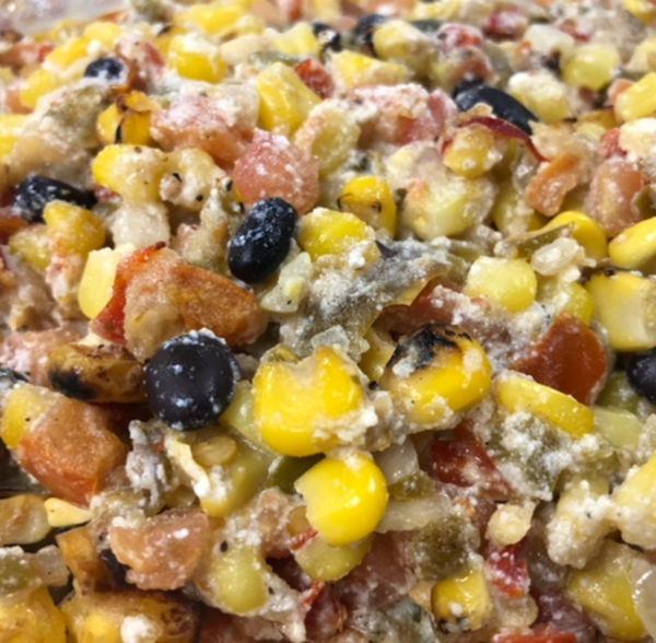 Corn and Black Bean Gratin with Kathy’s Jalapeno Relish