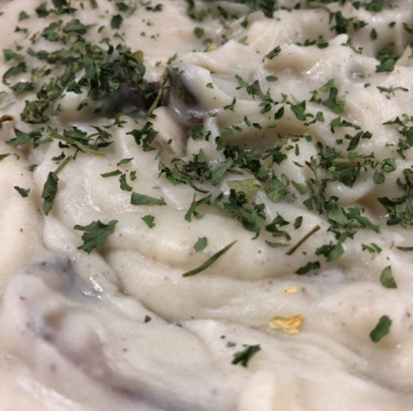 Creamy Mushroom Twice Baked Potato