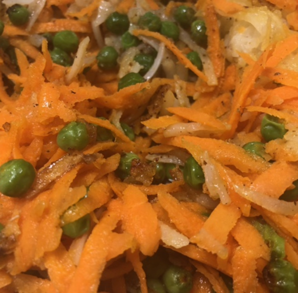 Gooder Fried Potato with Carrots and Peas