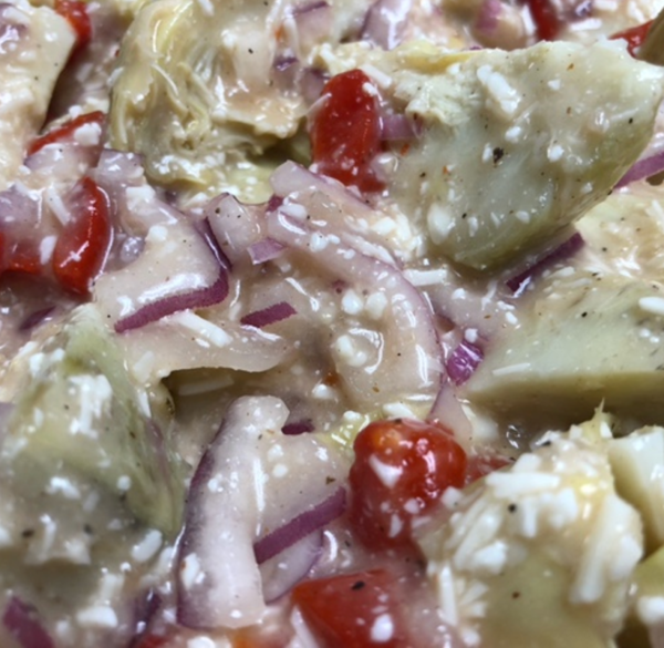 Marinated Artichoke Hearts Roasted Garlic Dressing