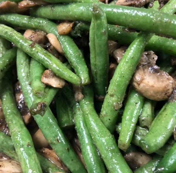 Roasted Green Bean and Mushroom